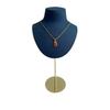 Mannequin Shaped Necklace Showcase Stand Stylish Portrait Model Jewelry Holder Tabletop Neckchain Pendant Display Rack