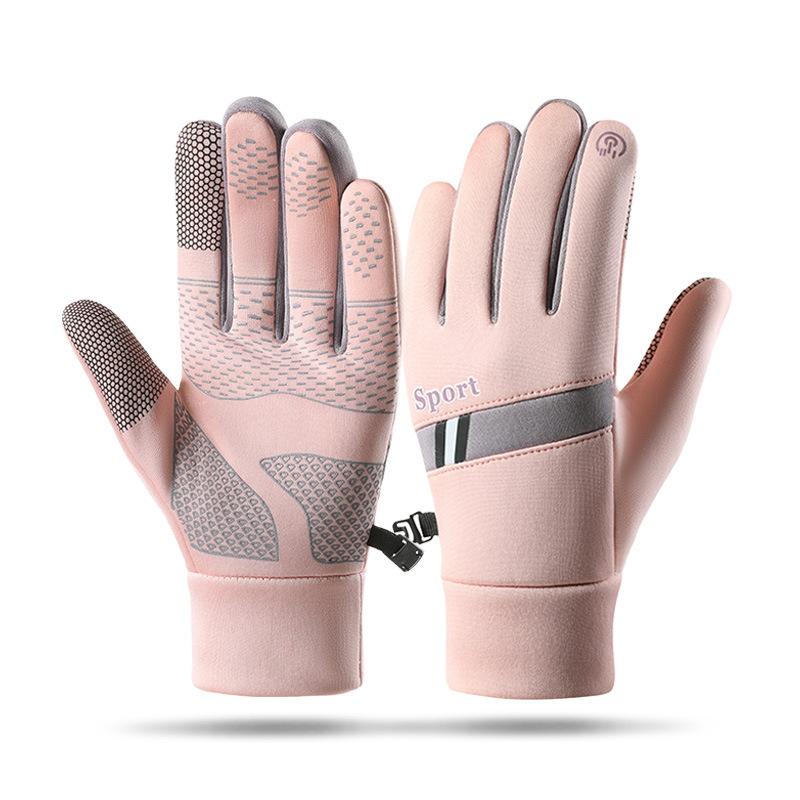 Warm Fleece Lined Gloves For Men And Women Outdoor Cycling Windproof Waterproof Touchscreen Skiing Gloves