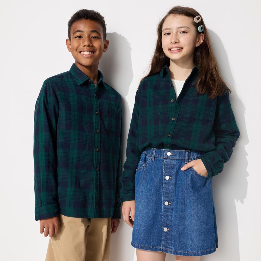 Uniqlo Kids Flannel CHeck SHirt  Long Sleeve  H