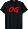 OG Graphic Bold Red Brush Style Design T-Shirt Unisex T-Shirt