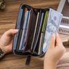 New Men's Wallet European and American Leather First Layer Cowhide Coin Purse Long Clutch Bag Business Gift Small Bag
