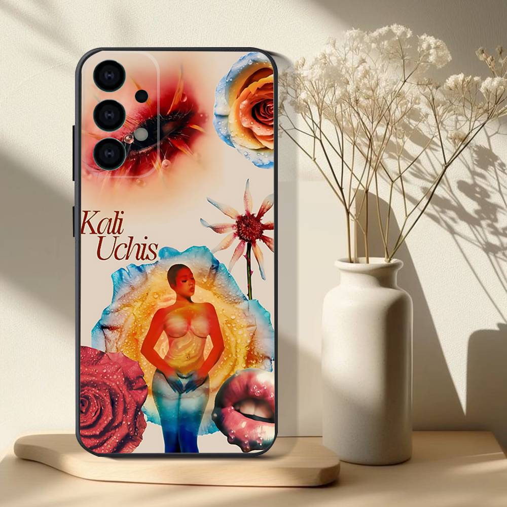 Kali U-Uchis Sincerely Phone Case For Samsung S 25,24,23,22,30,21,10,9,Ultra,Plus,Lite,FE,4,5G Black Soft Case