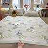 Ice Silk Cooling Bed Sheet Set: Soft, Air-Conditioned, Machine-Washable Mat for Single Person - A-Class Mother and Baby Grade.