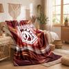 Ipswich Town Football Print Flannel Blanket Soft Warm Sofa Bed Throw Blanket For Home Office Bedroom