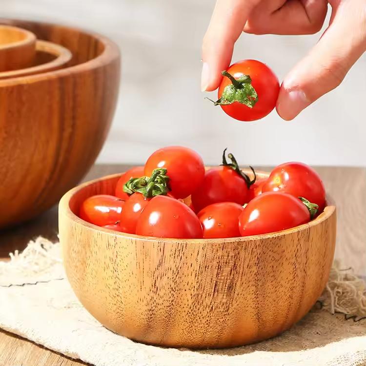 Latest Salad Serving Wood Bowl Manufacturer New Design Wooden Serving Bowl Exporter