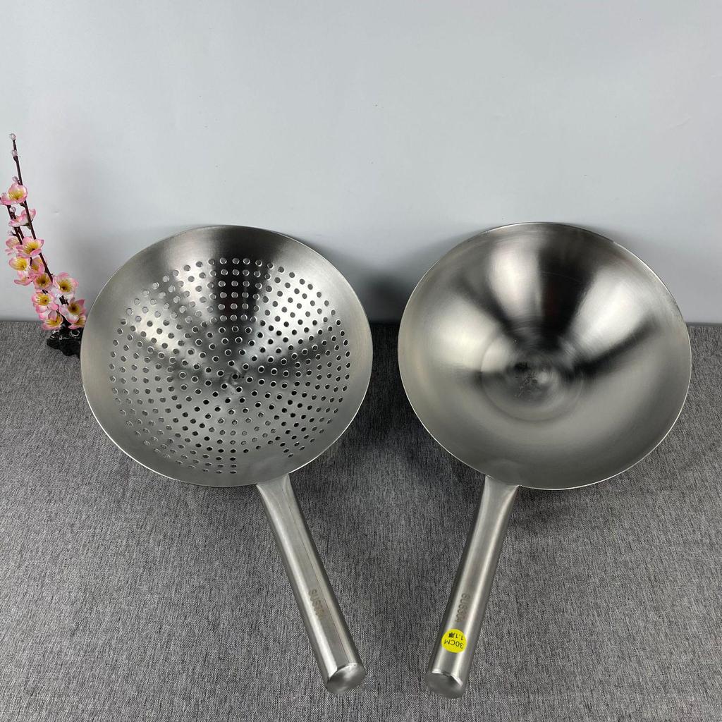 Extra Thick Stainless Steel Water & Soup Ladle Wok Spoon