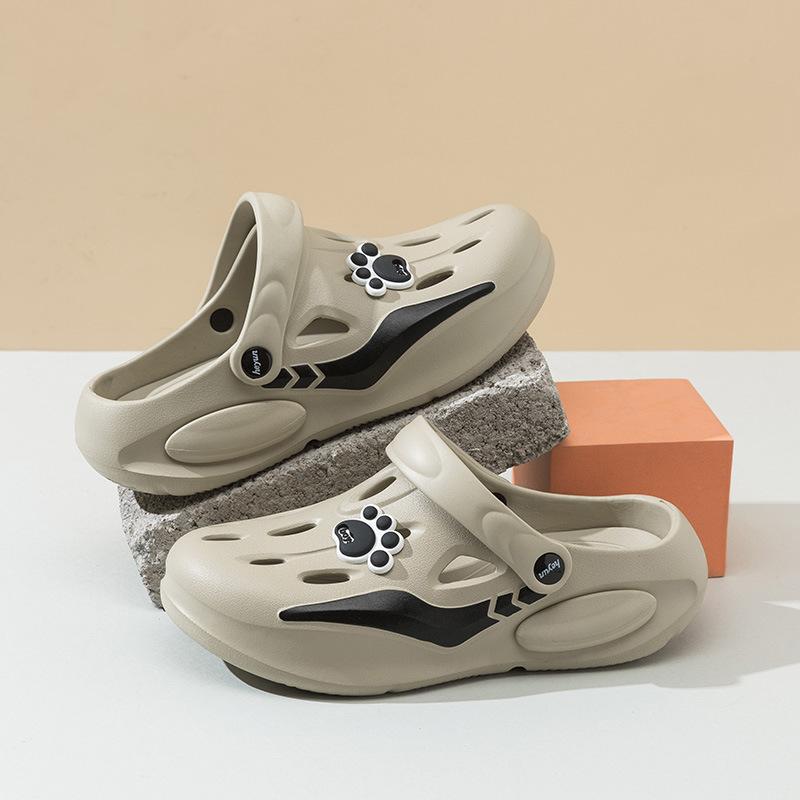 

Мужские повседневные удобные сабо летние дышащие нескользящие для помещений и улицы пляжа 39EU/CN40 хаки