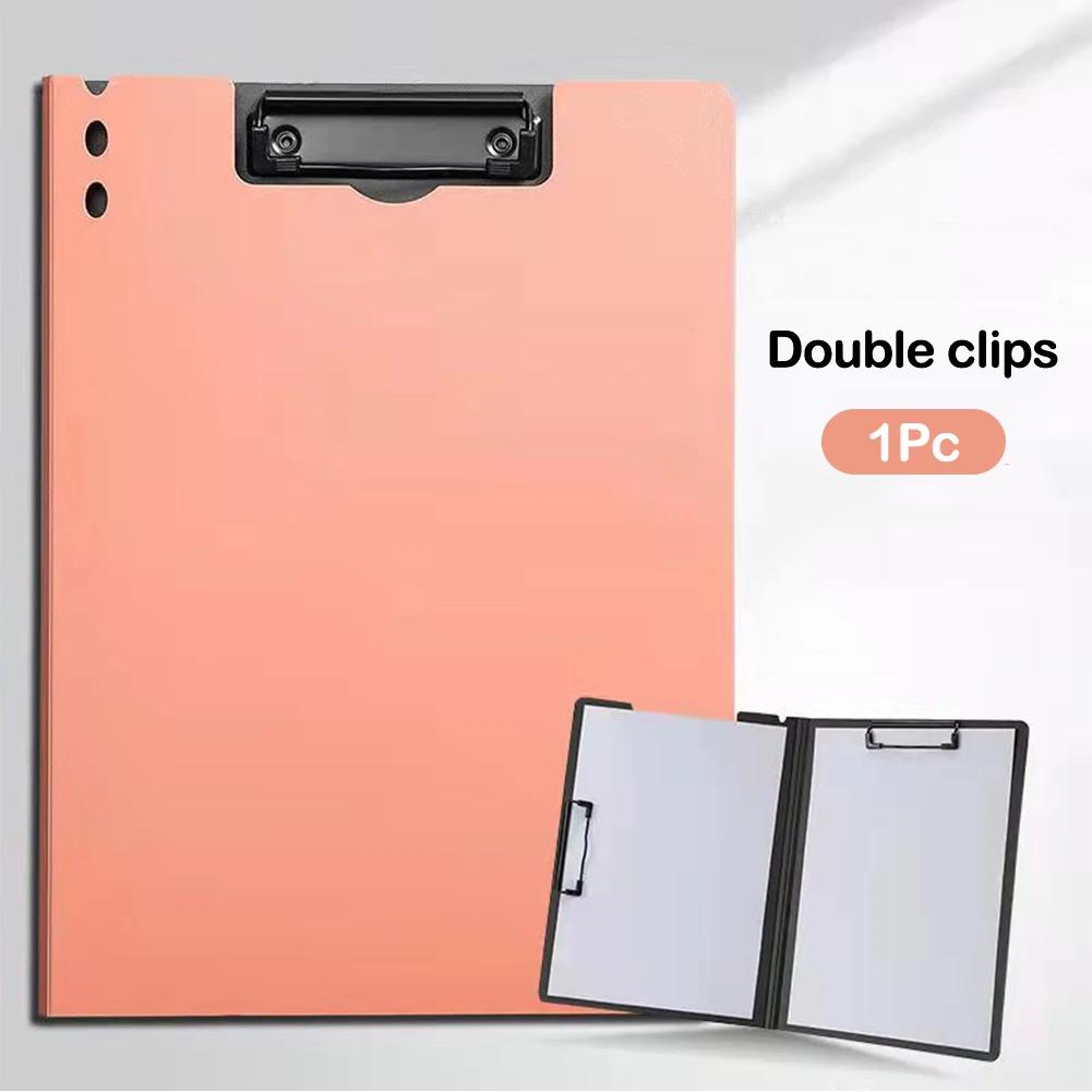 A4 Document Folder Office Stationery Student Test Paper Organizer Lecture Notes Clip File Folder Speech Script Storage