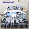 Copenhagen Football Club Pattern Bedding Home Decoration Birthday Gift (1 * duvet cover + 2 * pillowcase, without core)
