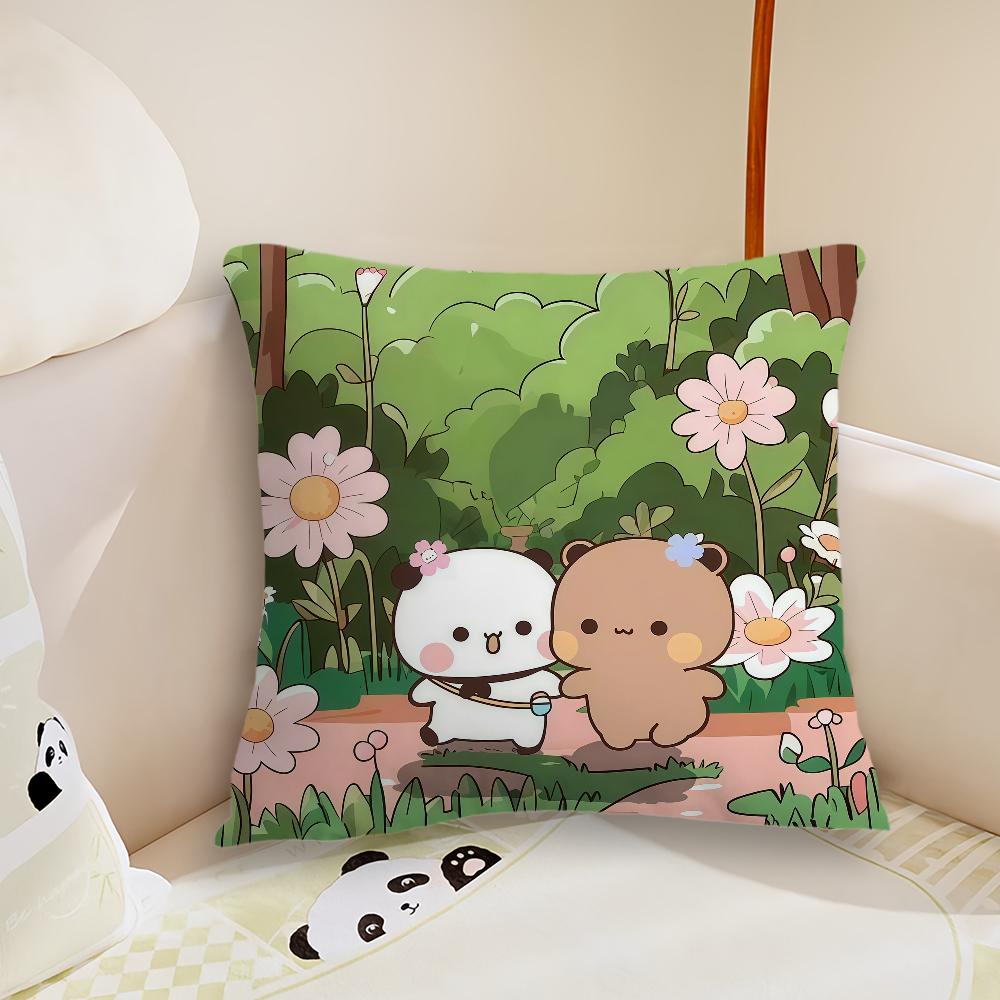 Cartoon Bubu and dudu  cushion cover Pillow Case Plush Fabric Soft Double Sided Print Sofa Cushion Cover Throw Pillow Covers