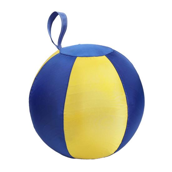 18 Inches Inflatable Calming Ball for Dogs Herding Ball with Cover Handle Tear-Resistant Dog Training Ball for Large Breeds Outdoor Active Play