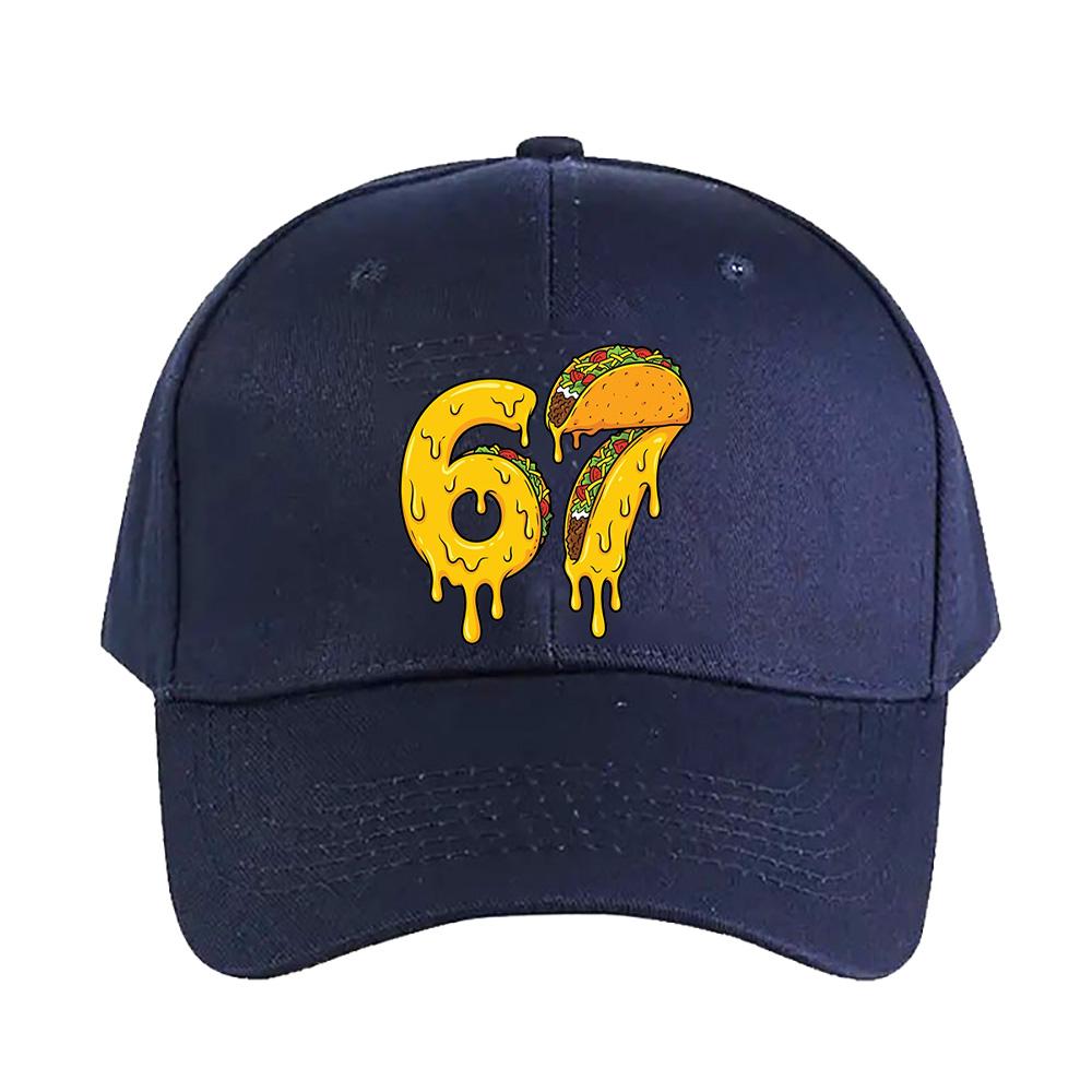 Funny Cinco De Mayo Taco Six Seven Meme Caps Summer Adult Baseball Cap Adjustable Protection Sun Hats Casual