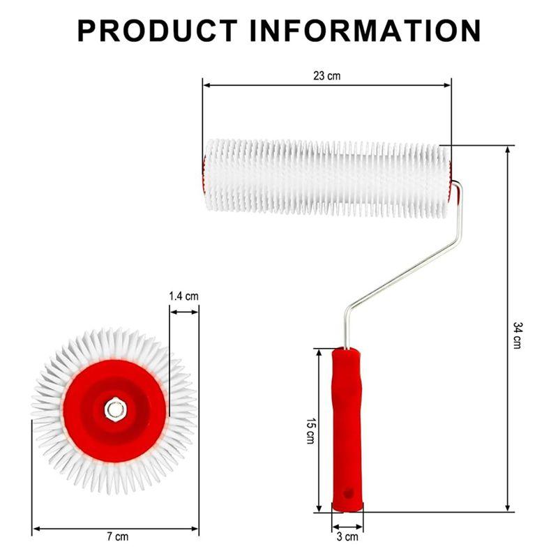 M-Modern-9 Inch Screed Spiked Roller Latex Floor Self Leveling Spiked Roller For Epoxy Floor