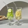 Shangqi High-Stem Glass Beverage Cup with Lid