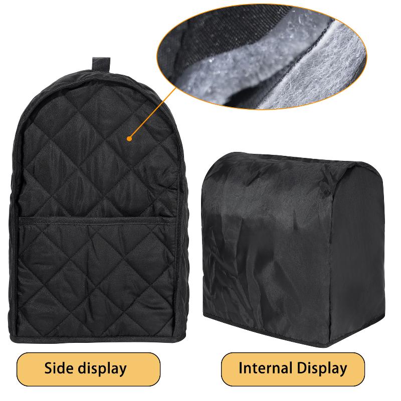 Standing Blender Dust Cover Multi-Color Quilted Diamond Pattern With Side Pocket Polyester Taffeta Appliance Protector Anti Dust