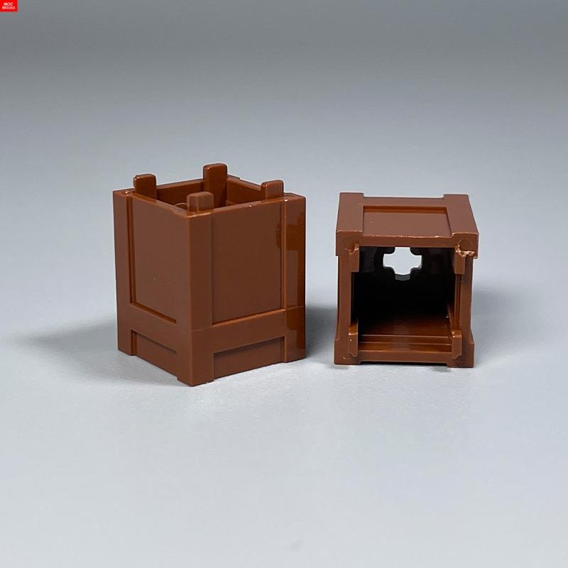 Contenitore MOC Bricks Quadrato Eco-friendly Pattumiera cestino Rifiuti Ufficio Casa Scena Accessori in Plastica Blocchi da Costruzione Giocattoli per Bambini