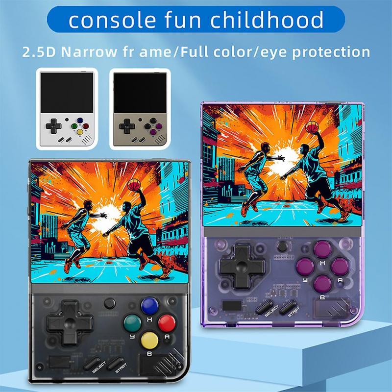 Mini 3.5 Inches Screen Full View Handheld Console Rechargeable Stable Game Console for Children Boy Girl