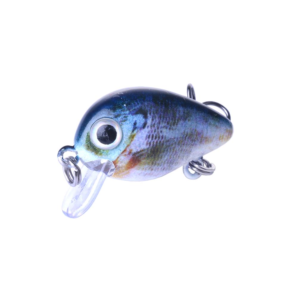 5pcs Fishing Lure Mini Crankbait Floating Wobbler Fishing Hook Set with Fishing Tackle Box