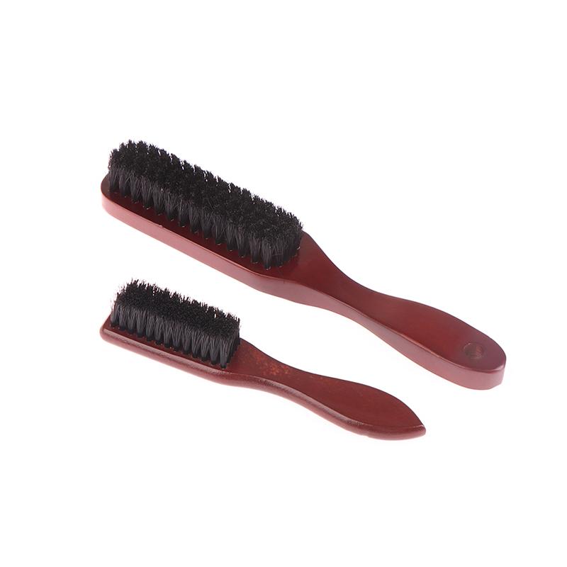 Trehåndtak Hårbørste Skjeggbørste Kam Grooming Aid For Men Hårbørster