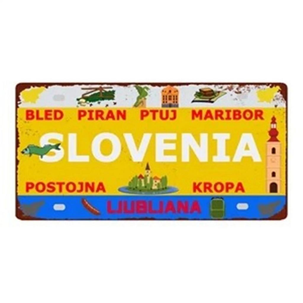 Iceland License Plates Metal Tin Signs for Wall Art Decoration Vintage Tags Metal Automotive Signs For Cafe Bar Club Garage Pub