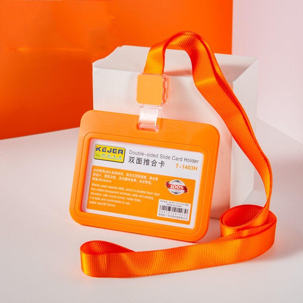 Card Door Card Lanyard Card Holder Simple Card Case Horizontal Card Protector Vertical Card Cover