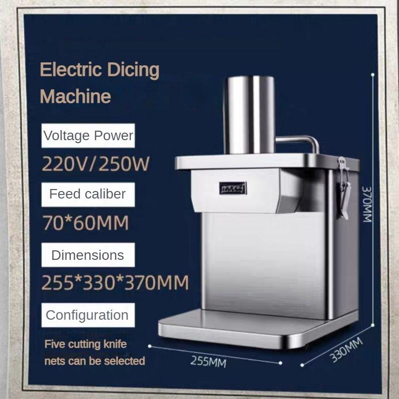 250W Portable Kitchen Onion Chopper Electric Diced And Sliced Machine Multifunction Potatoes Carrots Dicing Salad Maker