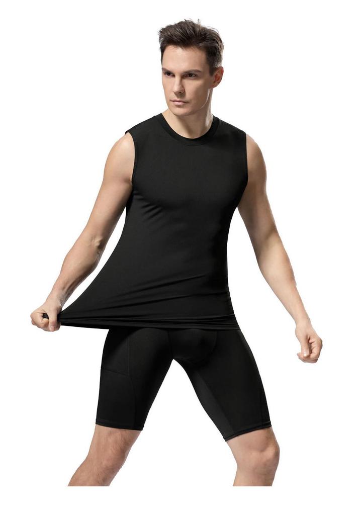 Men's Quick-Dry Sports Vest - Summer Sleeveless Basketball Fitness Top, Sweat-Absorbing, Casual Pure Color Sportswear