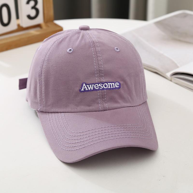 JK Korean Pink Baseball Cap For Women Letters Embroidery Snapback Peaked Hat Outdoor Sports Hip Hop Cool Girl Trucker Caps