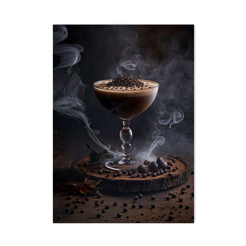 Abstract Colorful Cocktail Exploration Rendered Posters Prints Bar Painting Wall Art Pictures for Restaurant Drinking Room Decor