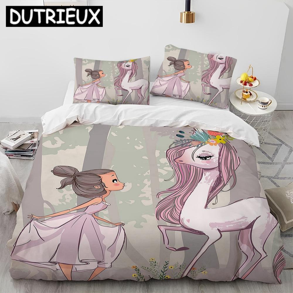 Comforter Charming Queen Size Cartoon Bedding Set - Ballet Girl Ballerina Theme Comforter & S Included