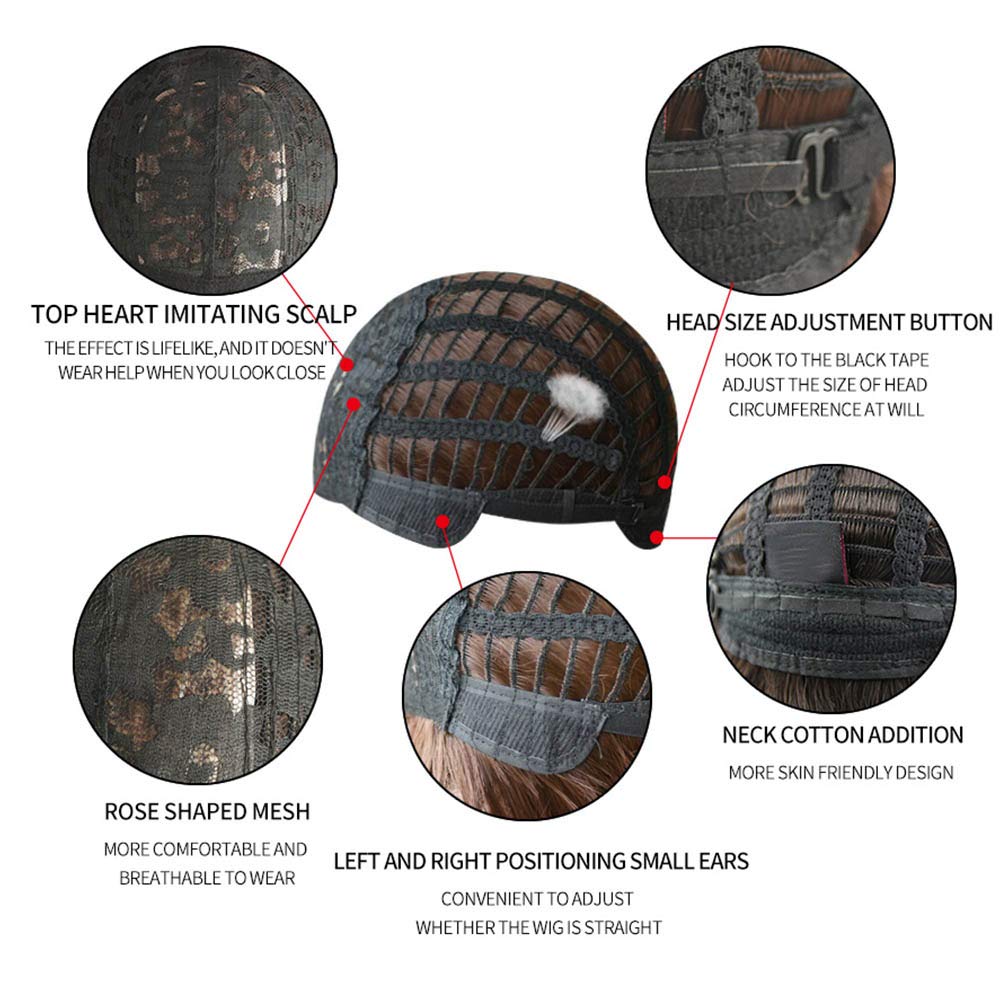 Long Black Straight Hair Wig With Bangs Synthetic High Density Long Hair Wig For Women