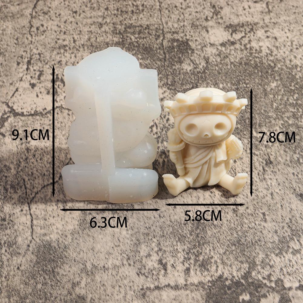 New Skull Series Silicone Candle Mold DIY Halloween Skull Sculpture Crafts Plaster Epoxy Resin Casting Tool Holiday Decor Gifts