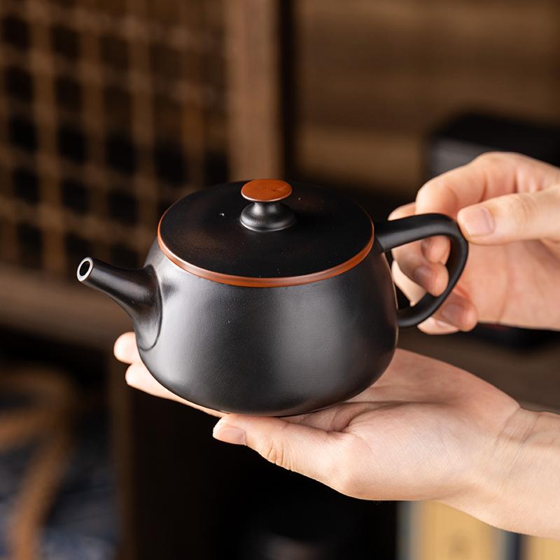 Jianshui Ton Violette Keramik Schnitzerei Teekanne Handbemalt Antik Relief Teekanne Haushaltsteekanne Kung Fu Teegeschirr Kessel