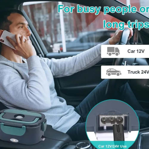 Insulated Lunch Box, Electric Lunch Box | 1.5L Food Warmer Lunch Container, Electric Lunch Box Food Heater, Food Warmer Lunch Container, Fast-Heating