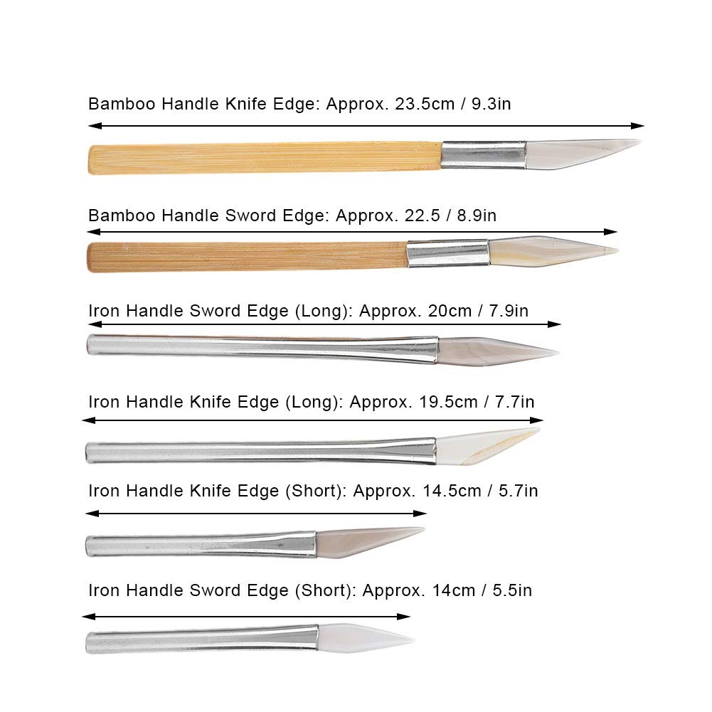 Edged Agate Burnisher, Bezel Closing Agate Burnisher, Convenient Polishing Safe Different Shapes for Gold Platinum Jewelry Sterling Silver