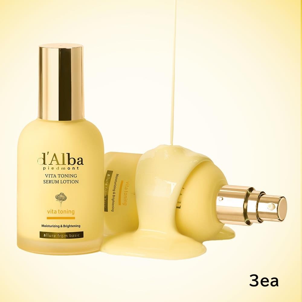 d Alba Vita Toning Lotion 100ml x 3Set Brightening Hydrating Emulsion