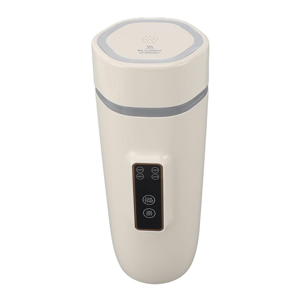 Reise-Wasserkocher, 300 W, 350 ml, Edelstahl, 4 Einstellungen, automatische Abschaltung, Trockengehschutz, Auslaufschutz