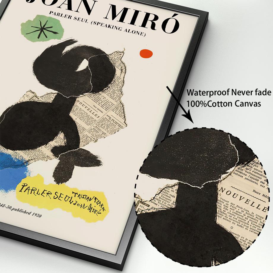 Abstract Joan Miro Wall Art Canvas Painting Gallery Nordic Posters And Prints Museum Exhibition Decor Pictures For Living Room