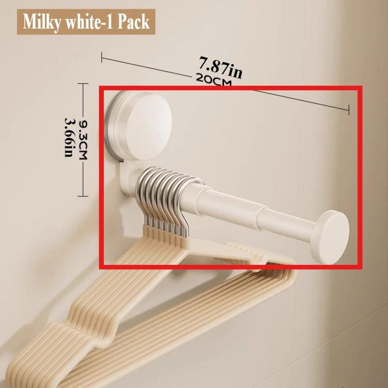 Suction Cup Hanger Collector New Multi-functional Telescopic Non-punching Non-marking Clothes Rack Wall Hanging Storage
