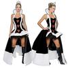 Damen Königin der Herzen Deluxe Kostüm Erwachsene Halloween Kostüm Casino Poker Dame Performance Outfit Hexe Vampir Königin Kleid