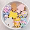 8Pcs New Cute Cartoon Animal Little Girl Series Flat Back Ornament Jewelry Bows Accessories