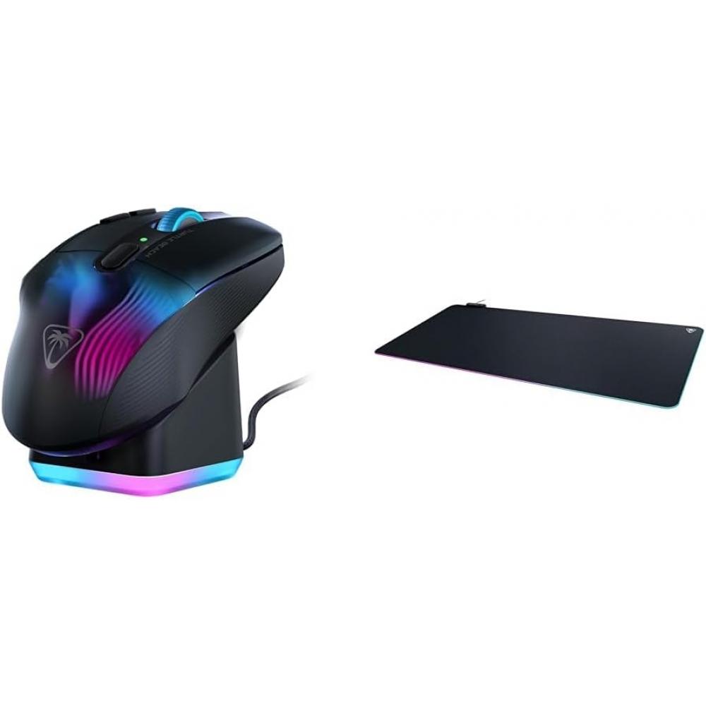 Turtle Beach Kone Xp Air Беспроводная + Sense Aimo XXL RGB Коврик для мыши Набор Черный