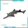 Marine Animal Model Set: Shark, Turtle, Dolphin, Whale, Penguin, Crab, and Seabed Creatures