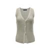 VEROMODA Women's V-Neck Button-Front Knitted Vest