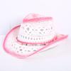 Popular sombrero de vaquero occidental hueco clásico europeo y americano, moda para hombre y mujer, sombrero de paja transpirable para vacaciones, protección solar