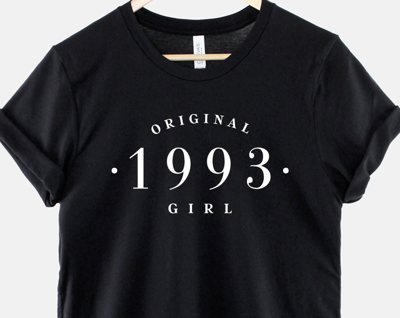 Retro 1993 Birthday Shirt – Original Girl Classic Vintage Cotton Tee 2XL