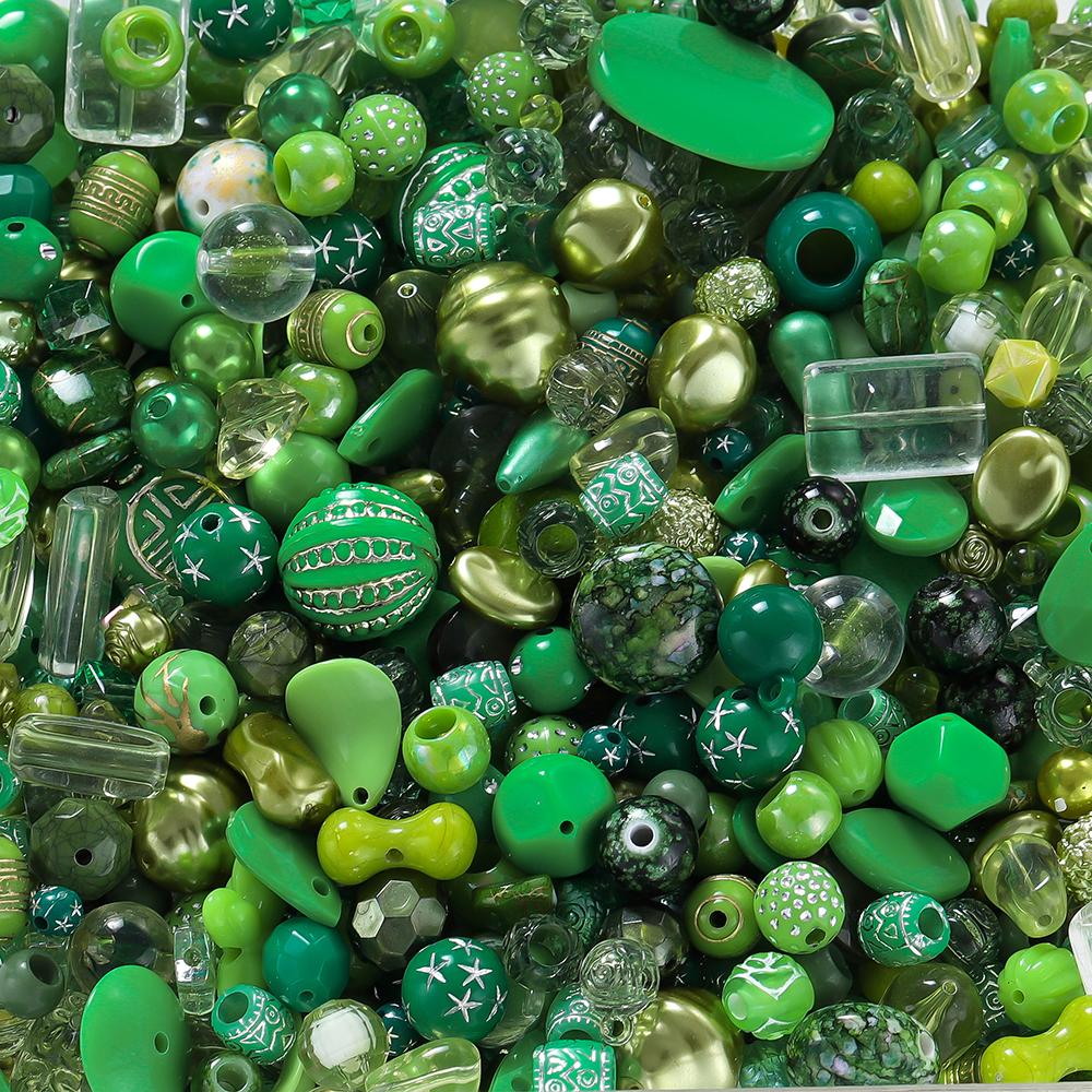 20g/Lot Mixed Shape Beads Acrylic Loose Spacer Bead for DIY Handmade Bracelet Necklace Jewelry Making Accessories Supplies