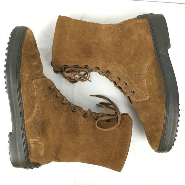 TOD’S Middle Boots Size 42 26.0-26.5 Brown Nubuck Suede Leather(USED)