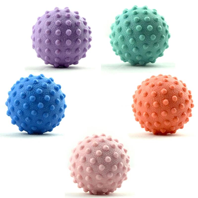 Langlebiger TPE-Massageball mit Stacheln, Triggerpunkt, Sport, Fitness, Hand- und Fußschmerzlinderung, Plantarfasziitis-Linderung, Igel, 4,5 cm große Bälle