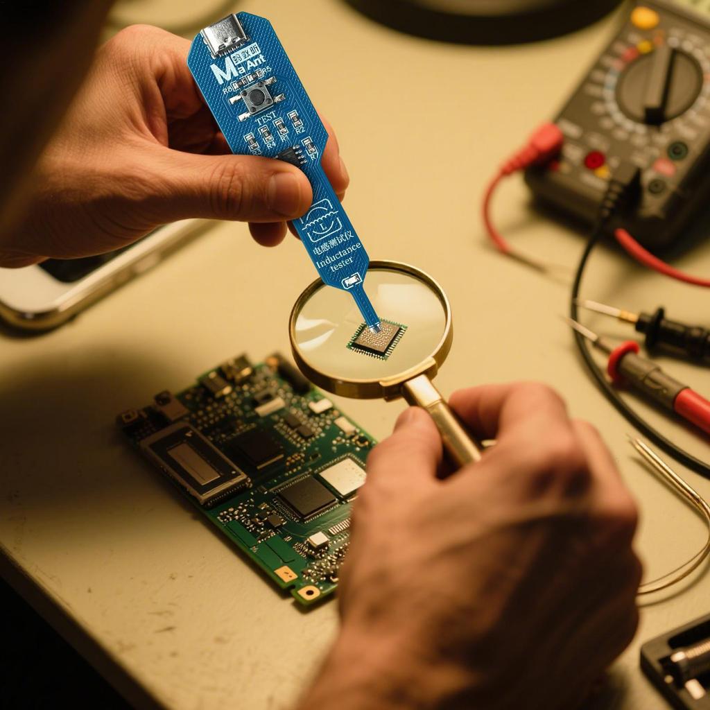 Component Tester Quick Check Portable Precise Tools Motherboard Coil Tester Electronic Detector for Phone Repair Circuit